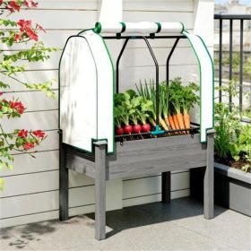 Outdoor planting box, dark gray, suitable for fruits, vegetables, and flowers