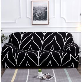Elastic Universal Sofa Cover (Option: Black-145 185cm)