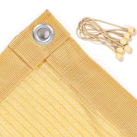 12ft*12ft 90% Beige Sunshade Netting, Outdoor Sun Protection Netting, Nail-on Fixing, Garden, Balcony, and Terrace Awning (Option: 12ft12ft)