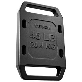 Cast Iron Ruck Weights For Backpack, 45LB Single Ruck Plate, Weight Plate With Smooth Handle, Textured Finish For Rucking, Hiking, Swings, Streng (Option: Default)